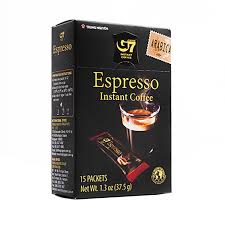 Растворимый кофе -  Trung Nguyen G7 Espresso,15 пакетиков по 2,5 г, картонная коробка