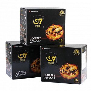 Растворимый кофе -  Trung Nguyen G7 2 в 1, 15 пакетиков по 16 г, картонная коробка