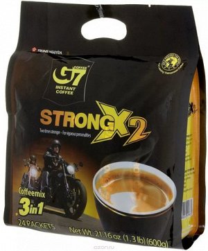 Растворимый кофе -  Trung Nguyen G7 X2 3 в 1 (крепкий), 24 пакетика по 25 г