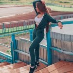 Комбинезон с капюшоном, зелёный