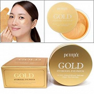 PETITFEE Gold +5golden complex Hydrogel Eye Patch Гидрогелевые патчи д/глаз 60шт