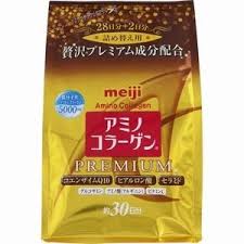 Рыбный морской Амино-Коллаген Premium Meiji мягкая упаковка (порошок) на 28 дней (196 г)