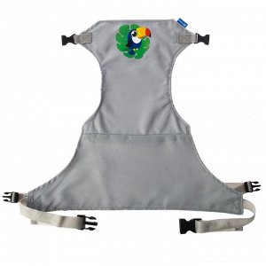 Детский пояс-фиксатор «Тукан», регулируемые ремни, цвет серый