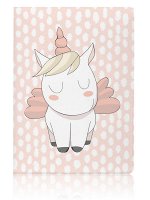 15159 ОБЛОЖКА ДЛЯ ПАСПОРТА Unicorn Cute Pink