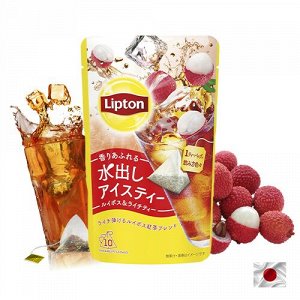 Lipton Tea Lichi 220g - Холодный чай Липтон ройбуш и личи. 10 порций