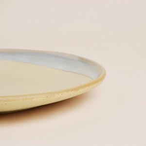Тарелки SL Home «Волны Сардинии», d=27.5 см, фарфор, набор 2 шт., бежевые