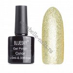 Гель-лак Bluesky №А34 жёлто-золотой, с золотыми блёстками, 10 мл