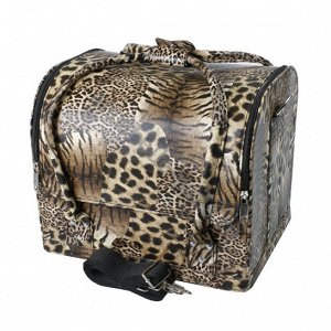 Сумка-чемодан для мастера маникюра, Леопард