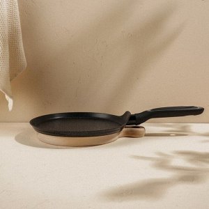 Сковорода блинная SL Home, d=24 см, h=1.6 см, кованый алюминий, антипригарное покрытие, индукция, чёрная