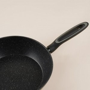 Сковорода с высоким бортом SL Home, d=26 см, h=7 см, кованый алюминий, антипригарное покрытие, индукция, чёрная