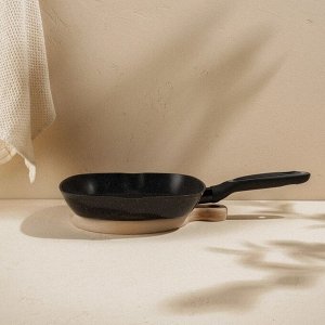 Сковорода-гриль SL Home, d=24 см, h=4 см, кованый алюминий, антипригарное покрытие, индукция, чёрная