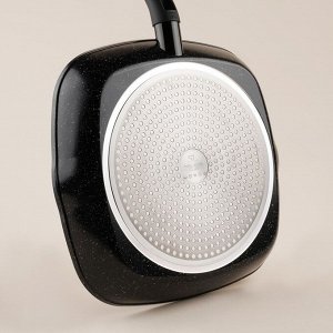 Сковорода-гриль SL Home, d=24 см, h=4 см, кованый алюминий, антипригарное покрытие, индукция, чёрная