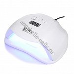 LED+UV Лампа с сенсором и дисплеем SUN X 54W, Белая