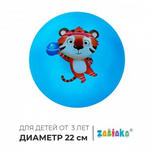 Мяч детский ZABIAKA, d=22 см, МИКС