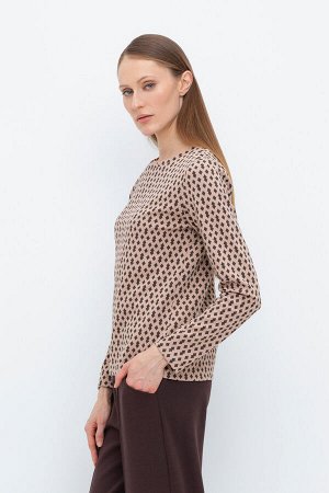 Джемпер(Осень-Зима)+mom (беж, ромбики)