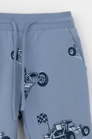 Брюки(Осень-Зима)+boys (серо-голубой, быстрые багги к514)