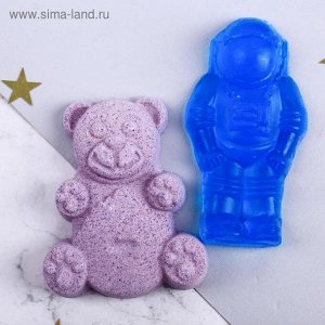 Детский набор "Покорителю космоса": фигурное мыло и фигурная бомбочка