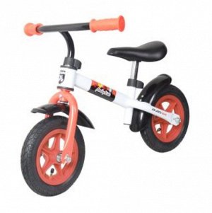 160928--Беговел Moby Kids KidRun 10, 10"  надувные колеса , бело-красный