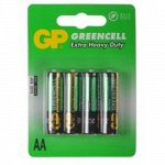 Батарейки GP Greencell  АА R6 (4 шт.)