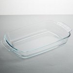 Форма для запекания 2,2 л 345х200х51мм прямоугольная из термостекла РК-0054 &quot;ЗАБАВА&quot;