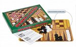 НИ Шашки-нарды большие,коробка.37*24*4