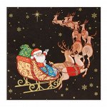 Салфетки бумажные Home Collection «Новогодний кортеж», 3 слоя, 33х33, 20 шт.