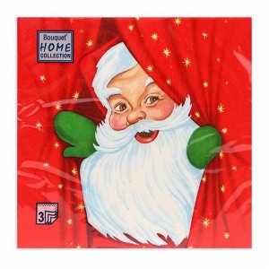Салфетки бумажные Home Collection Сlassic «Новогоднее представление», 3 слоя, 33x33 см, 20 шт.