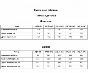 Пижама новогодняя детская KAFTAN "Santa's security" размер 30 (98-104)