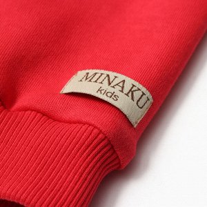 Комплект детский (джемпер, брюки) MINAKU цвет красный.