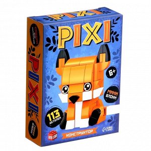 Конструктор блочный «PIXI. Лисёнок», животные, мини блоки, 113 деталей