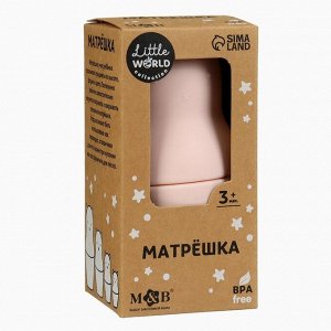 Развивающая игрушка M&amp;B «Котик-матрешка», пищевой силикон