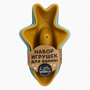 Игрушки для ванны M&B «Кораблики - акулы», силиконовые, 3 шт