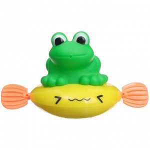 Заводная игрушка для ванны Крошка Я «Лягушка» с брызгалкой