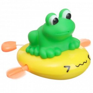 Заводная игрушка для ванны Крошка Я «Лягушка» с брызгалкой