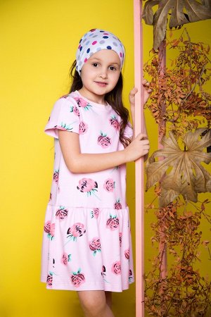 Арт. 968 Платье для девочки с коротким рукавом