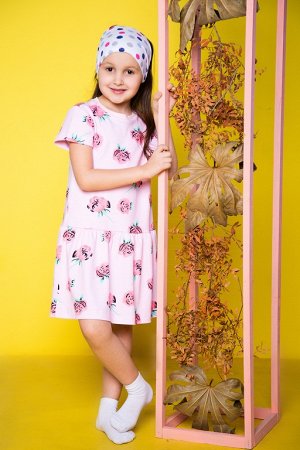 Арт. 968 Платье для девочки с коротким рукавом