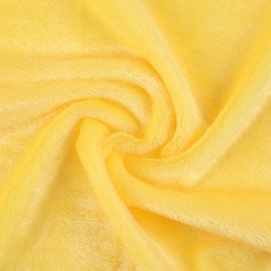 Ткань для рукоделия, мех искусственный, набор 2 вида, лоскут 40х40 см, красный, жёлтый