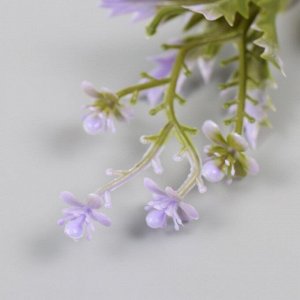 Искусственное растение для творчества "Цветы с острыми листьями" набор 6 шт сирень 11,5 см 1024849
