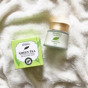 Крем для лица увлажняющий Premium Deoproce GREEN TEA Total Solution cream  60 мл №1902