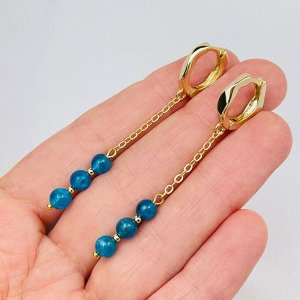 Серьги на цепочке из Апатита