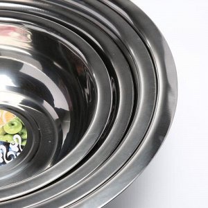 Миска из нержавеющей стали с крышкой для горячих блюд, салатов, на кухню, в поход, пикник, 31 см