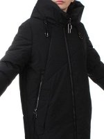 M-9116 BLACK Пальто зимнее женское (верблюжья шерсть)