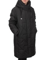 1118 BLACK Куртка зимняя облегченная женская (холлофайбер 150 гр.)