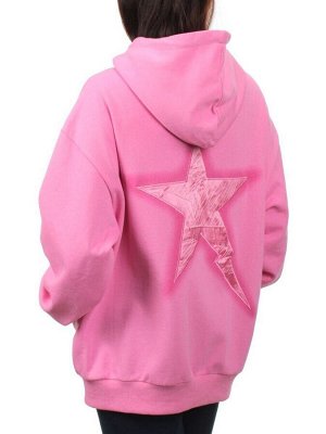 3267 PINK Толстовка на молнии женская (95% хлопок, 5% спандекс)