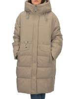 Y23-808 DK. BEIGE Пальто зимнее женское (200 гр. тинсулейт)