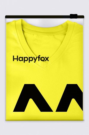 Женская футболка оверсайз с V-вырезом Happyfox