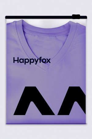 Женская футболка оверсайз с V-вырезом Happyfox