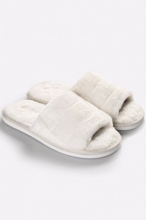Женские меховые открытые тапочки Happy Fox Home