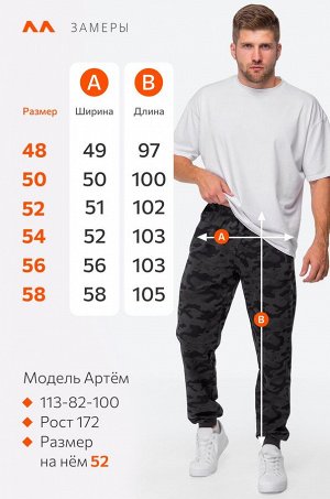 Мужские брюки из футера двухнитки Happyfox