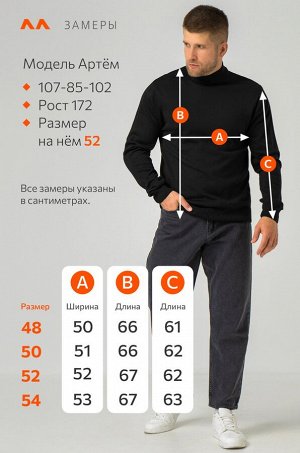 Мужской свитер с воротом-стойкой Happyfox